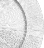 DYRABREST 50 Pcs 13 Inch Charger Plates, Bulk Round Charger Plates Plastic Wedding Dinner Elegant Reusable for Table Setting Wedding Party Event Tabletop Setting Decor (Silver)