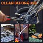 Portable Camping Cooking Utensils Set, Camp Kitchen & Campfire Cooking Equipment, RV Essentials, Camper Must-Haves Accessories, Outdoors Cookware, Christmas Stocking Stuffers Gifts