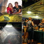 12000mAh Camping Lantern with Red Light, 1500 Lumen Rechargeable LED Tent Light, Magnetic Base, USB-C Fast Charge, IP54 Waterproof for Outdoor Emergency, Power Outage