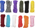 ABOOFAN 12 Rolls Braided Outdoor Survival Rope Tent Guy Lines Heavy-Duty Wear-Resistant Cord 3 Meters Each for Camping Climbing and Hiking Random Color