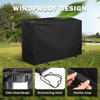 Griddle Cover for Blackstone 1819 Griddle and Charcoal Combo, Grill Cover for Blackstone 17" Propane Griddle and Charcoal Grill Combo-Protective and Waterproof