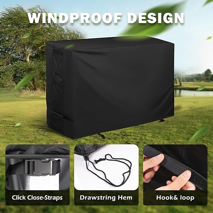 Griddle Cover for Blackstone 1819 Griddle and Charcoal Combo, Grill Cover for Blackstone 17" Propane Griddle and Charcoal Grill Combo-Protective and Waterproof