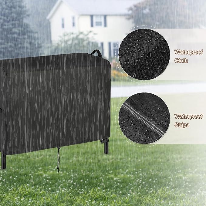 Stove Cover for VIVOHOME 3-Burner Propane Gas Stove, 35inch Outdoor Stove Covers Waterproof for Bestfire 3 Burners Camping Stoves-35”L x 18" W x 29" H