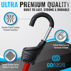 Bungee Cords Heavy Duty Outdoor - 30 PCS Bungee Cord with Hooks Assorted Sizes in Carry Bag, 10", 18", 24", 32", 40" Bungee Cords with Hooks & 8" Canopy, Bungee Balls, Tarp Clips