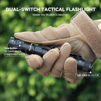 ML70 1500 Lumen EDC Flashlight Rechargeable, Pen Style Self Defense Compact Tactical Flashlight with 2AA Dual Power, IPX7 Waterproof Pocket light for Camping, Emergencies, Outdoor Activities