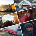 Sportneer Heated Sleeping Bag with 5 Heating Zones, Warm Flannel Cold Weather Sleeping Bag for Adults, 3 Heat Levels USB Powered (Power Bank Not Included), Winter Camping & Outdoor Hiking