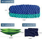 Northroad 9PCS Camping Tent Kit, Including 1 2/3 Person Dome Tent, 2 Sleeping Bag, 2 Sleeping Pad/Camping Mat, 2 Single Camping Hammock with 2 Tree Straps, 2 Lightweight Fuzzy Bed Blanket