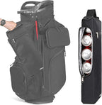 AROUY Golf Cooler Bag - Accessories for Men, Small Soft Insulated Beer Cooler Holds 6 Pack of Cans or Two Wine Bottles, Sports Bag