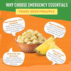 Emergency Essentials Freeze-Dried Pineapple Dices #10 Can | 22 Servings of Real Fruit | 30-Year Shelf Life | Long-Term Emergency Food, Snack, and Dessert Ingredient | Lightweight & Ready to Eat
