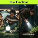 AlpsWolf Rechargeable Flashlight, 6 Modes Camping Flashlight LED Camping Lantern for Power Outage, Flashlight for Home, Emergency, Green,2 Packs