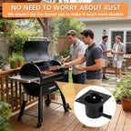 74254 Fire Burn Pot for Austin XL Pit Boss Parts,Pit Boss Pro SER 820-PS1 (Lowes),Traeger Fire Pot Replacement Traeger Ironwood 885, for Traeger,Most Pit Boss & Camp Chef Pellet Grills,Porcelain Steel