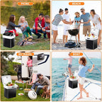 Nouva Portable RV Refrigerator 31 Qt(29L) Electric Cooler and Warmer 12V Mini Fridge for Car Camping, Fishing, Work Beach Picnic