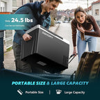 EUHOMY 12 Volt Refrigerator, 31QT(29L) Compressor Electric Cooler APP Control, Car Fridge -4℉~68℉, Portable Refrigerator 12/24V DC 100-240V AC, Portable Freezer for Camping, Travel, Boat