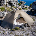 Lightweight Backpacking Tent 2 Person Waterproof 15D Silnylon Camping Trekking Outdoor Shelter