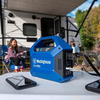 Westinghouse 155Wh 150 Peak Watt Portable Power Station & Solar Generator, Modified Sine Wave AC Outlet, Backup Lithium Battery for Camping, Home, Travel, Indoor/Outdoor Use (Solar Panel Not Included)