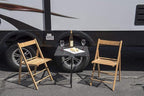 Tire Table Medium Steel Camping Table for Camp, Travel, Tailgating and Outdoor Work | Easily Holds 50 Pounds | Powder Coated Finish | No Tool or Hitch Required for Installation | 29 x 23 x 1.5