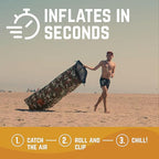 Chillbo Lazybone Inflatable Lounger - Ultimate Inflatable Couch for Maximum Chill - The Perfect Blow Up Couch for Music Festivals Or Lounger for Camping