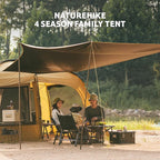 Naturehike Dune Hot Tent with Stove Jack,Double Layer 4 Season Tent,Waterproof 2-4 Person Tents for Camping