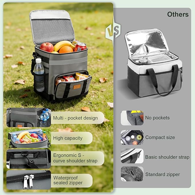 60-Cans Large Rolling Cooler Bag, Leakproof Insulated Soft Cooler Bag Ice Chest with Wheels Portable Wheeled Cooler, Collapsible Insulated Cooler Bag for Beach Camping Patio Travel Outdoor
