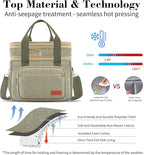 Coobiiya Large Expandable Insulated Lunch Bag Cooler Bag，12-23L Lunch Box for Men Double Deck Leakproof，Heavy Duty LunchBag Cooler Bags for Camping, Travel, Kayaking & Beach