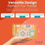 Kids First Aid Kit - 75-Piece Travel First Aid Kit for Toddlers and Babies, TSA Approved, Latex Free, Fits Diaper Bag, Backpack, Purse or Car, Designed by a Mom and Nurse (Orange Crush)