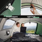EchoSmile Instant Pop Up Camping Tent, 2/4/6 Person, Easy Setup Tent, Water Resistant Dome, Portable with Carry Bag