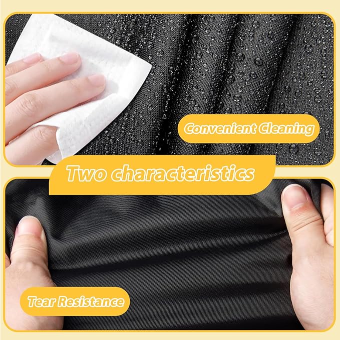 Hammock Cover Waterproof, 600D Heavy Duty Oxford-Thickened Cover for 10 - 12FT Hammock Stand With Handles,Vents,Click-Close Straps & Reflective Strip All Weather Protection