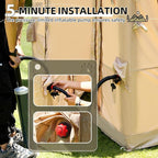 YOLENY 2-4 Person Inflatable Tents for Camping, Quick Setup in 2 Minutes with Hand Pump, 4-Season Waterproof Windproof Oxford Blow Up Tent