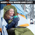 IFORREST Sleeping Bag - Single-Person Cold Weather Camping Sleep Bag for Adults and Teens - XXL 33in/ 40" - Extra-Wide & Warm for Big & Tall - All-Season Comfort