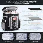 Maelstrom Backpack Cooler,Soft Lightweight Leakproof Cooler Backpack,Men Women 35/50 Can Insulated Cooler Bag,Keeps Hot/Cold for Up to 16 Hours,Perfect for Camping, Beach