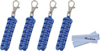 4 Pack Paracord Zipper Pulls for Backpacks, Tents, Trolley Cases, Traveling Cases, Jackets and Many Other Items That with Zippers