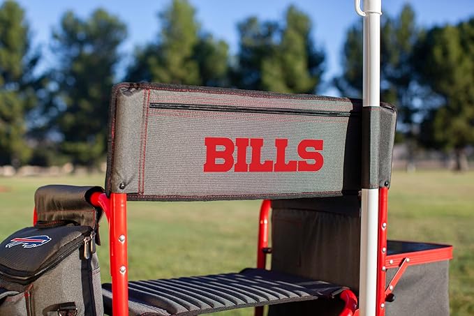 Picnic TIME NFL Unisex-Adult NFL Fusion Camping Chair with Side Table and Soft Cooler, Beach Chair for Adults, Lawn Chair