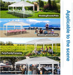 COBIZI Canopy 10x20 Pop Up Canopy Tent with 6 Sidewalls Easy Pop Up Tent 10x20 Waterproof Commercial Instant Shelter UPF 50+ Portable Gazebo Wedding Tents for Parties Carport Vender Events