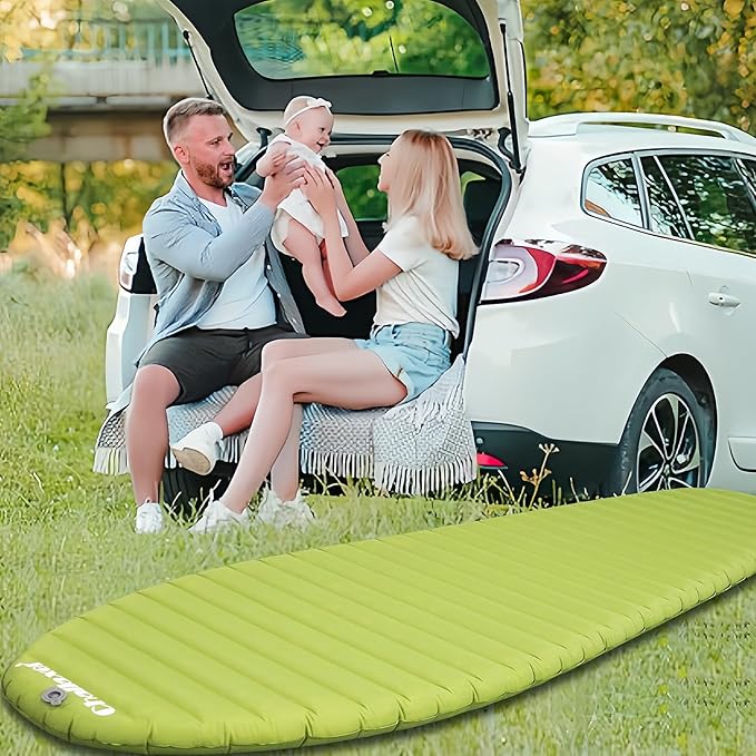 Ultralight Sleeping Pad for Camping, 74.8"x23.2" Camping Mat with Pump Sack Inflatable Sleeping Pads Compact for Camping Backpacking Hiking Traveling Tent