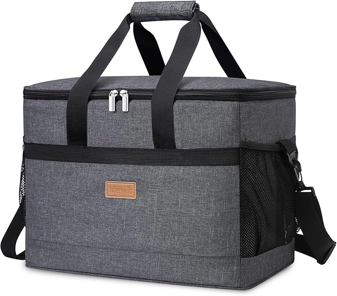 Lifewit Cooler Bag 30/50/60 Cans Collapsible and Insulated Large Lunch Bag Leakproof Soft Cooler Portable Tote for Camping/BBQ/Family Outdoor Activities