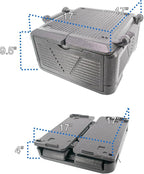 Chill Ice Collapsible Cooler Foam Chest Box - Insulated, Foldable, Portable, Lightweight, Iceless & Waterproof - Large Black