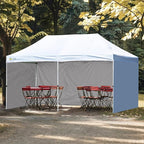 CROWN SHADES 10x20 Canopy Sidewalls (4pck) - Replacement Walls for 10x20 Gazebo, Event Shelter Accessories - White