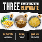 Ready Hour Freeze-Dried Corn Case Pack – Emergency Food, Long-Term Storage, Bulk Vegetables, Shelf-Stable Survival Supplies, Prepper Pantry Essential– 48 Servings (6 Pouches)