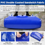 TooTaci 110L/ 29Gal Water Storage Bladder, Portable Water Tank with 3/4" Adapters and Hose, Foldable Water Storage Bag for Drought Resistance, Garden Watering, Emergency Water Storage Containers