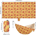 Glowing Sunflowers Camping Hammocks Swing Hammock for Camping Travel Accessories