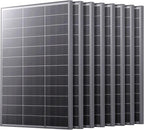 N-Type 100W 12V Solar Panel, 8-Pack (800W Total), 25% High-Efficiency Compact 16BB Monocrystalline Solar Panels for RV, Off-Grid, Cabin & Home Backup Power