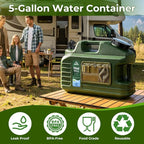 5 Gallon Water Jug, Camping Water Container, BPA Free Portable Water Dispenser with Spigot, Leak-Proof Large Camping Water Jug for Emergency Storage,Outdoor,Hiking