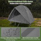 Tangkula 2 Person Tent Cot, Portable Off Ground Elevated Camping Tent with Cot, Removable Rainfly, Wheeled Bag, Stakes & Wind Ropes for Beach, Picnic, Hiking, Travel