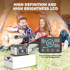 Portable Power Station 700W 577Wh Solar Generator, 120V Pure Sine Wave AC, PD 60W Fast Charge, 1000W Surge Inverter Power Bank Home Backup Battery for CPAP, Camping, RV, Outage