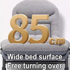 Folding Bed with Mattress Adopted 30mm Wider Square Tube Camping Cot 85cm Wide No Installation Required for Home, Office, Camp, Travel, Vacation