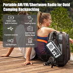 Emergency Radio, 20000mAh/74000mWh Weather Radio, Solar Hand Crank Radio with AM/FM/NOAA/SW Weather,Flashlight & Reading Lamp, SOS Alarm, Phone Charger for Indoor Outdoor Emergency