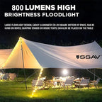 SSAV Army LED Camping Lantern | Magnet Base | IPX4 Splash Proof Outdoor Flashlight | Multi-Purposes Camping Light or Puck Light for Hurricane, Emergencies, Camping, Hiking & Power Outage