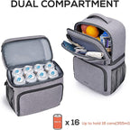 TOURIT Backpack Cooler with Double Decks, Insulated Cooling Bag for Lunch, Waterproof Lightweight for Men to Camping, Picnic, Hiking, Beach Park