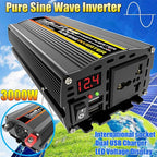 50W Portable Solar Panel Kit with 3000W Inverter, USB Port & 50A Controller - Ideal for Camping, Picnic, and Emergency Power Supply (DC12V-AC110V/220V)