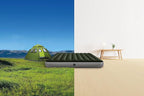 Intex 64779E Dura-Beam Standard Prestige Air Mattress: Fiber-Tech - Queen Size - Hand-Held Battery Pump - 10in Bed Height - 600lb Weight Capacity